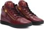 Giuseppe Zanotti Kriss high-top leather sneakers Red - Thumbnail 2