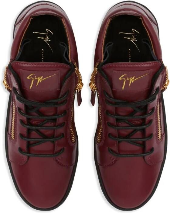 Giuseppe Zanotti Kriss high-top leather sneakers Red