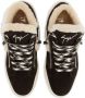 Giuseppe Zanotti Kriss Ice shearling-embellished sneakers Black - Thumbnail 4