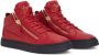 Giuseppe Zanotti Kriss leather high-top sneakers Red - Thumbnail 2