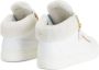 Giuseppe Zanotti Kriss leather mid-top sneakers White - Thumbnail 3