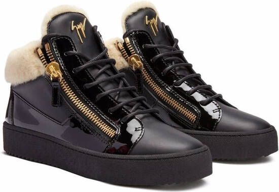 Giuseppe Zanotti Kriss leather mid-top sneakers Black