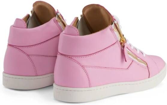 Giuseppe Zanotti Kriss leather sneakers Pink