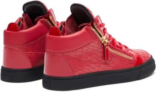 Giuseppe Zanotti Kriss leather sneakers Red