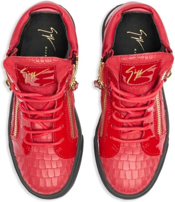 Giuseppe Zanotti Kriss leather sneakers Red