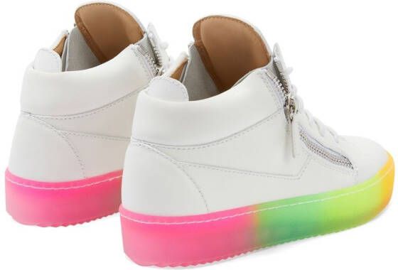Giuseppe Zanotti Kriss rainbow-print sneakers White