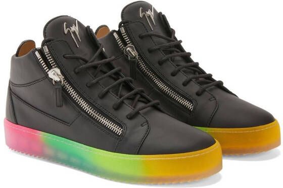 Giuseppe Zanotti Kriss rainbow sole sneakers Black
