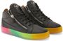 Giuseppe Zanotti Kriss rainbow sole sneakers Black - Thumbnail 2