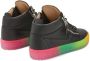 Giuseppe Zanotti Kriss rainbow sole sneakers Black - Thumbnail 3