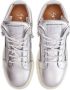 Giuseppe Zanotti Kriss side-zip leather sneakers Silver - Thumbnail 4