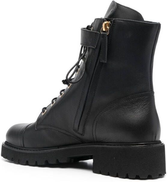 Giuseppe Zanotti lace-up combat boots Black