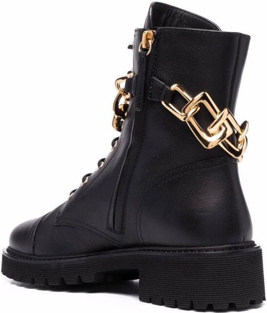 Giuseppe Zanotti lace-up leather boots Black