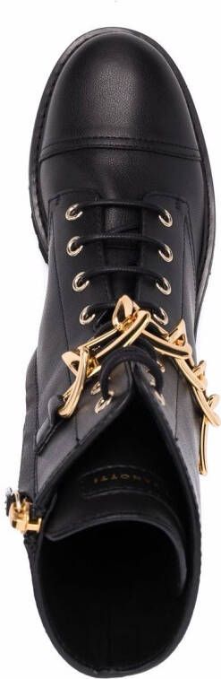 Giuseppe Zanotti lace-up leather boots Black