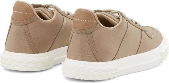 Giuseppe Zanotti lace-up low top trainers Neutrals