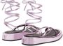 Giuseppe Zanotti lace-up metallic sandals Pink - Thumbnail 3