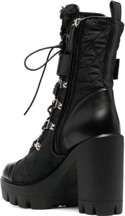 Giuseppe Zanotti lace-up platform boots Black