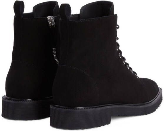 Giuseppe Zanotti lace-up suede ankle boots Black