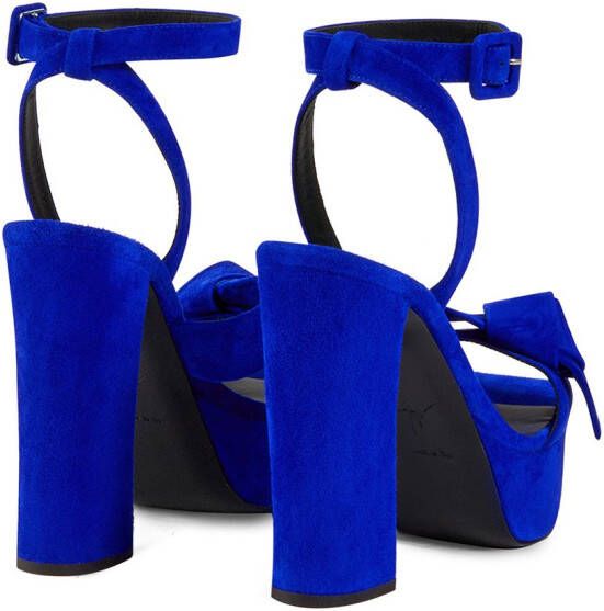 Giuseppe Zanotti Laila 120mm platform sandals Blue