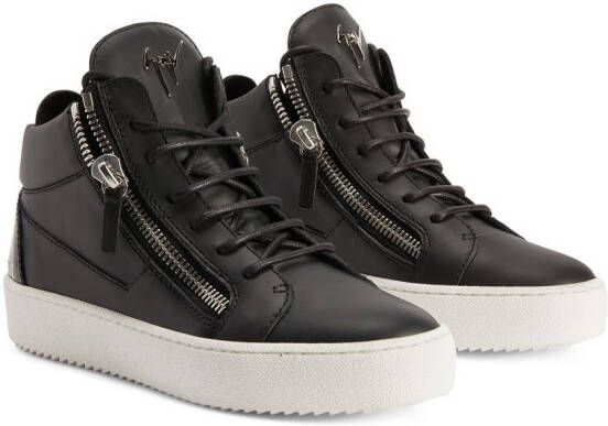 Giuseppe Zanotti leather high-top sneakers Black
