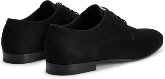 Giuseppe Zanotti leather lace-up loafers Black