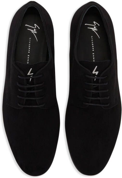 Giuseppe Zanotti leather lace-up loafers Black