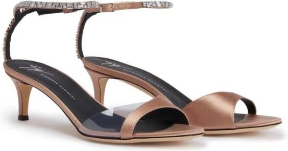 Giuseppe Zanotti Leeah 50mm crystal-embellished sandals Pink