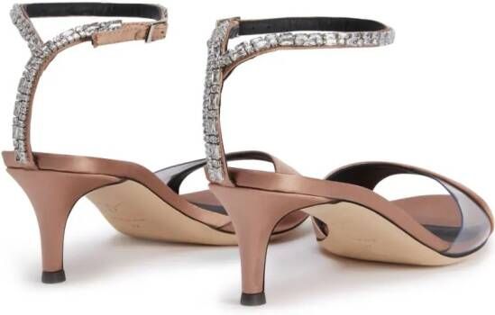 Giuseppe Zanotti Leeah 50mm crystal-embellished sandals Pink