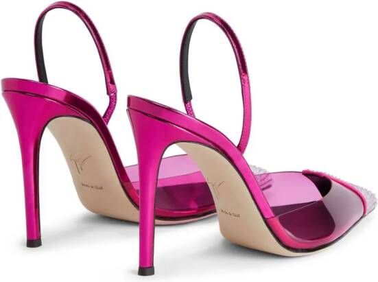 Giuseppe Zanotti Leonor 105mm leather pumps Pink