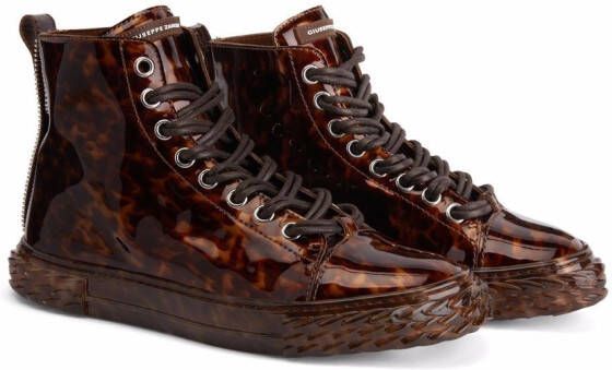 Giuseppe Zanotti leopard-print Blabber sneakers Brown