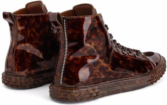 Giuseppe Zanotti leopard-print Blabber sneakers Brown