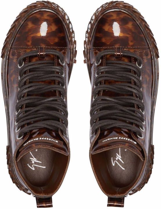Giuseppe Zanotti leopard-print Blabber sneakers Brown