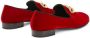 Giuseppe Zanotti Leopoldino velvet loafers Red - Thumbnail 3