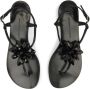 Giuseppe Zanotti Letizia floral-appliqué leather sandals Black - Thumbnail 4