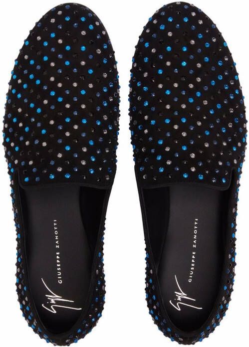 Giuseppe Zanotti Lewis Starry loafers Black