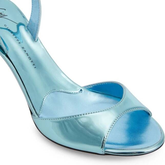 Giuseppe Zanotti Lilibeth 70mm slingback leather sandals Blue