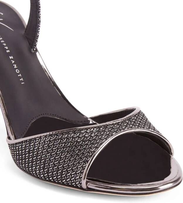 Giuseppe Zanotti Lilibeth 70mm slingback leather sandals Grey