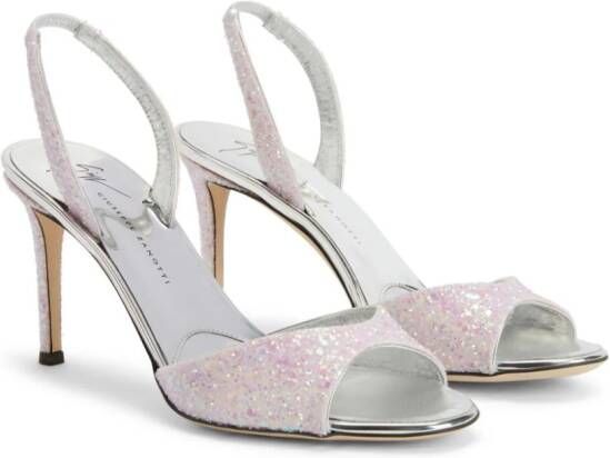 Giuseppe Zanotti Lilibeth 85mm glitter sandals Pink