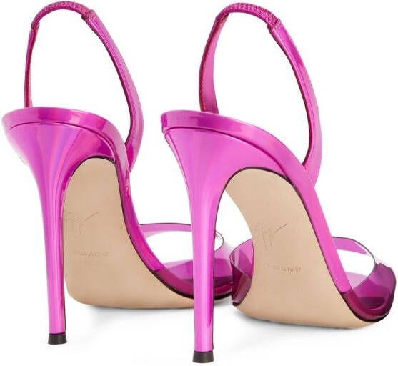 Giuseppe Zanotti Lilibeth Plexy heeled sandals Pink