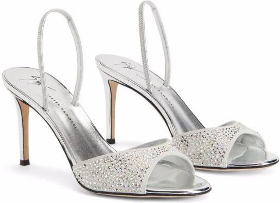 Giuseppe Zanotti Lilibeth Starlight sandals Silver