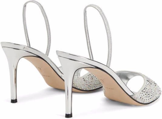 Giuseppe Zanotti Lilibeth Starlight sandals Silver