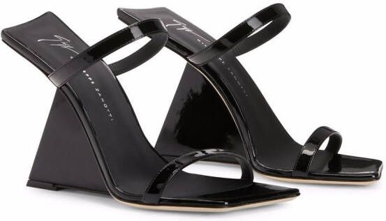 Giuseppe Zanotti Lilii Borea wedge sandals Black