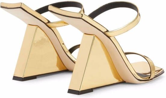 Giuseppe Zanotti Lilii Borea wedge sandals Gold