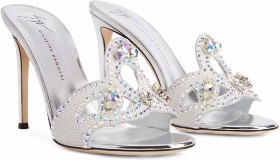 Giuseppe Zanotti Lilii crystal-embellished sandals White