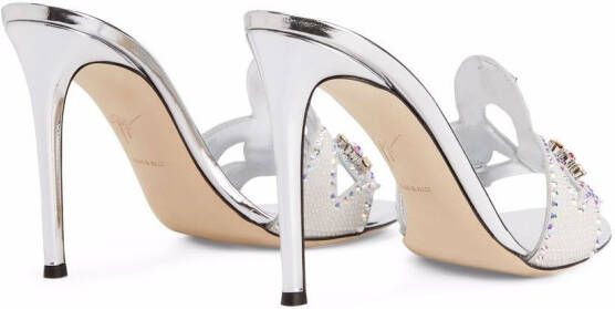 Giuseppe Zanotti Lilii crystal-embellished sandals White