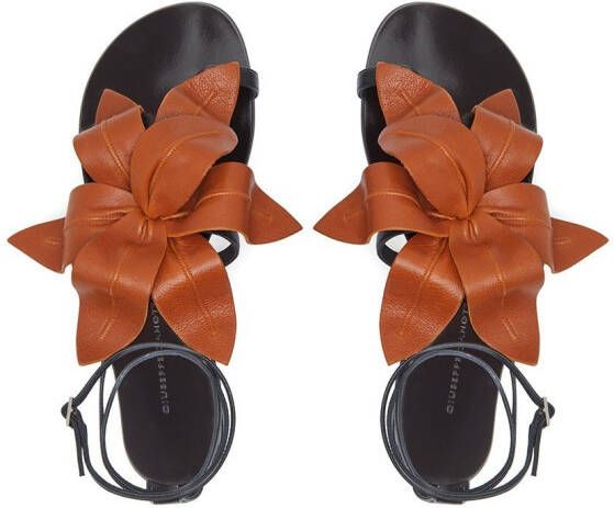 Giuseppe Zanotti Lilium flat sandals Black