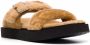 Giuseppe Zanotti Livio double-strap faux fur sandals Neutrals - Thumbnail 2