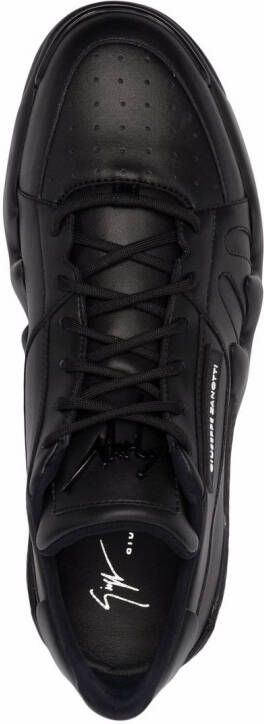 Giuseppe Zanotti logo-patch low top sneakers Black