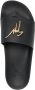 Giuseppe Zanotti logo-plaque 30mm slides Black - Thumbnail 4