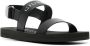 Giuseppe Zanotti logo-print flat sandals Black - Thumbnail 2
