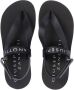 Giuseppe Zanotti logo-print thong-strap sandals Black - Thumbnail 4